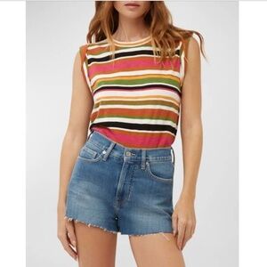 Veronica Beard Dree Striped Top